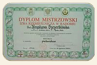 Dyplom Pani K. Szczerbińskiej